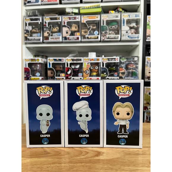3 Casper Friendly Ghost Funko Pops Chase Human Form #1848 Movies Comics #1819 - Picture 2 of 6